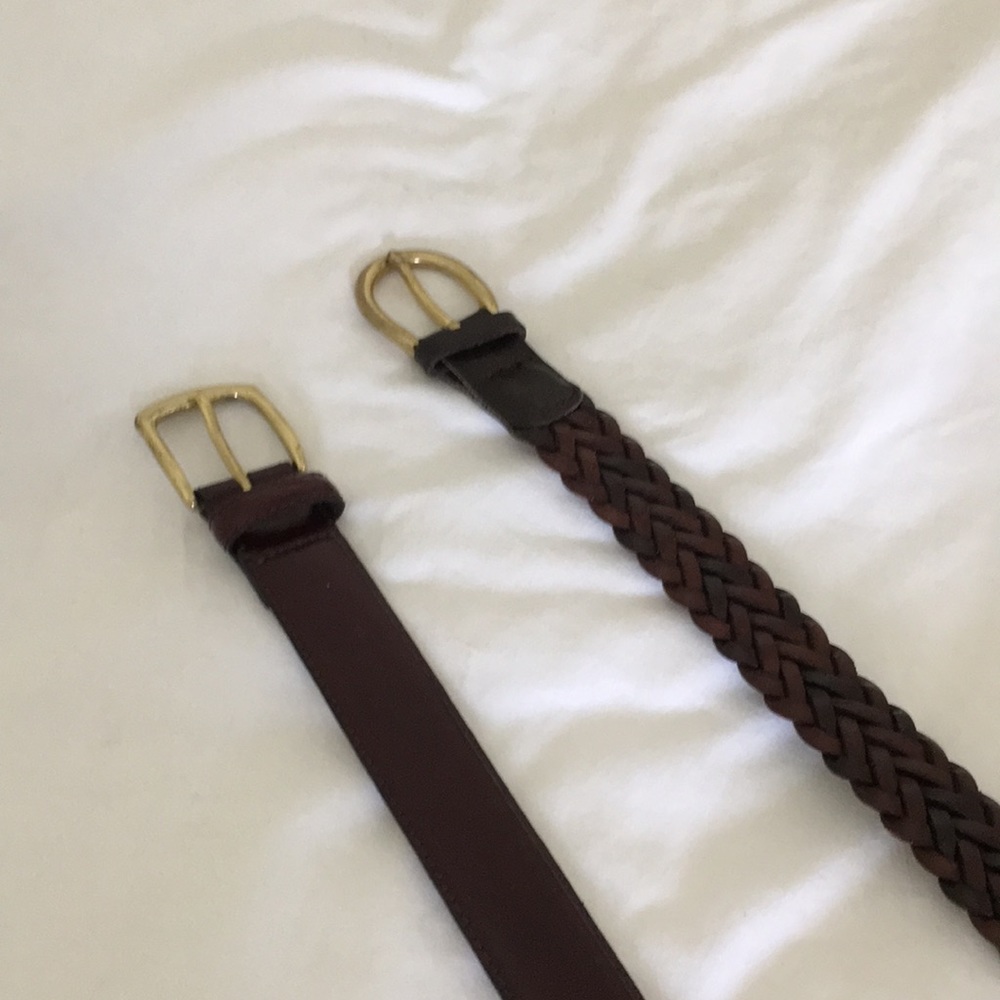 Dark brown belts not for sale